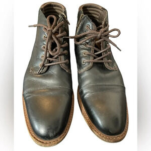Bull Boxer Mens Holten Dark Leather Chukka Boots US Size 12 Black Dark Brown